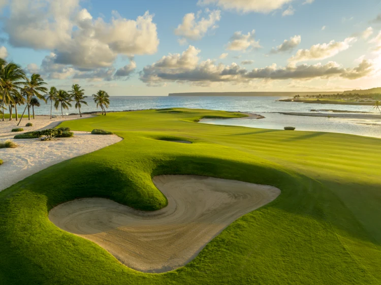 Punta Espada fairway overlooking the Caribbean Sea